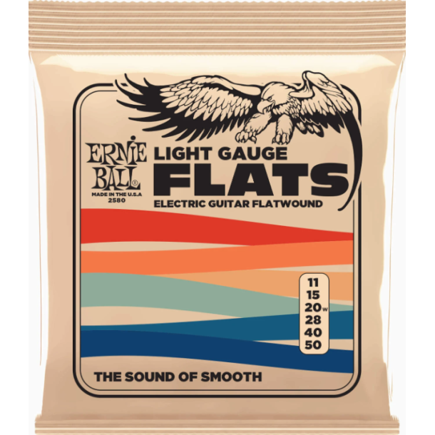 Ernie Ball 2580 Flatwound Light